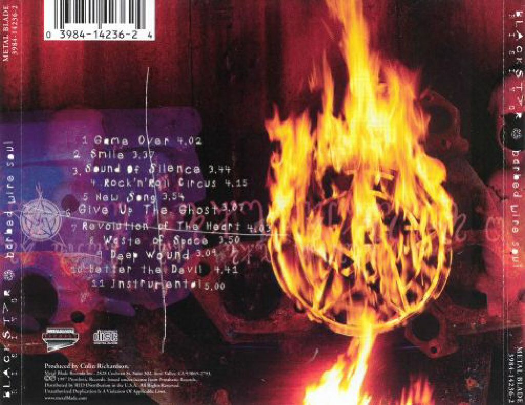 Barbed Wire Soul - Blackstar (CD) music collectible [Barcode 5020157106924] - Main Image 2