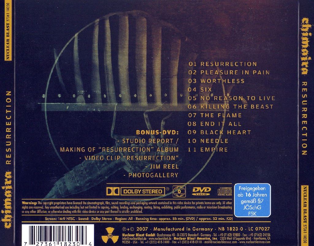 Resurrection - Chimaira (CD) music collectible - Main Image 2