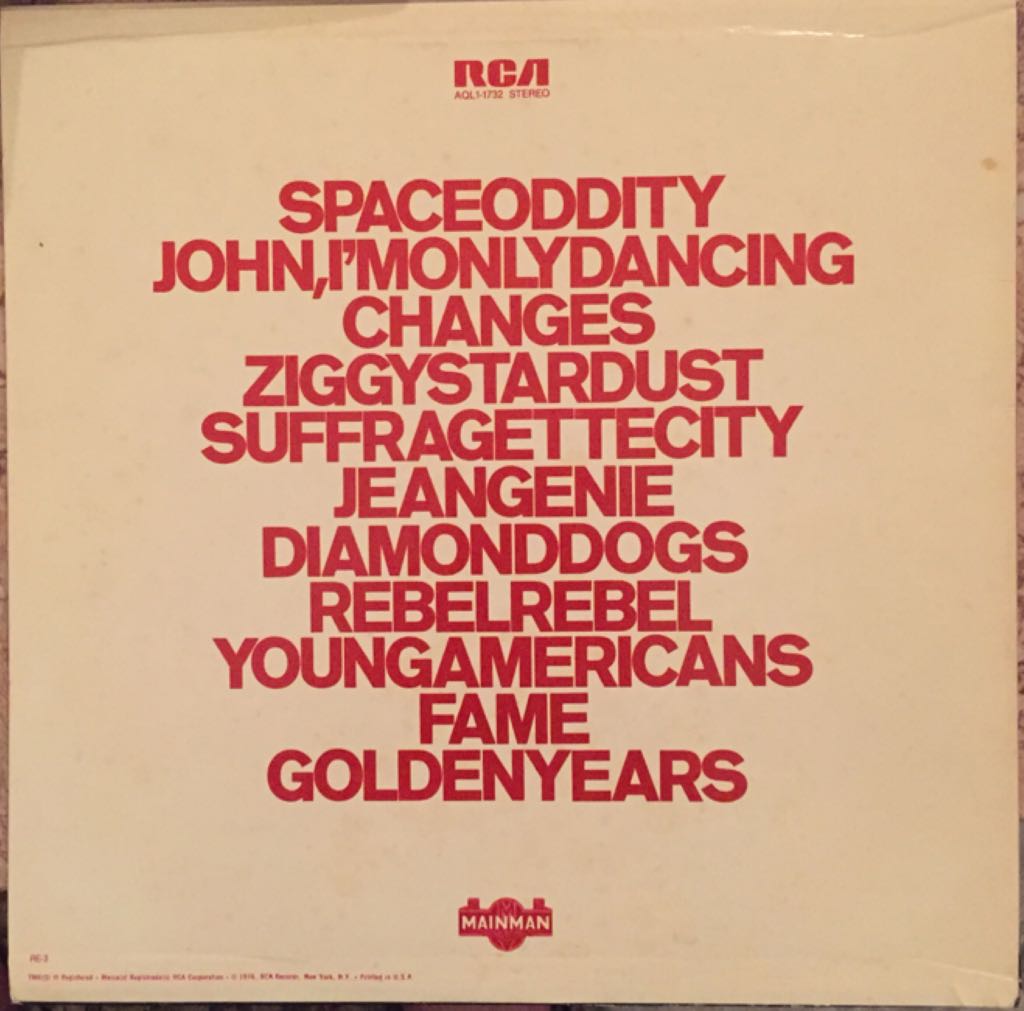 Changesonebowie - Bowie, David (12” - 44) music collectible - Main Image 2