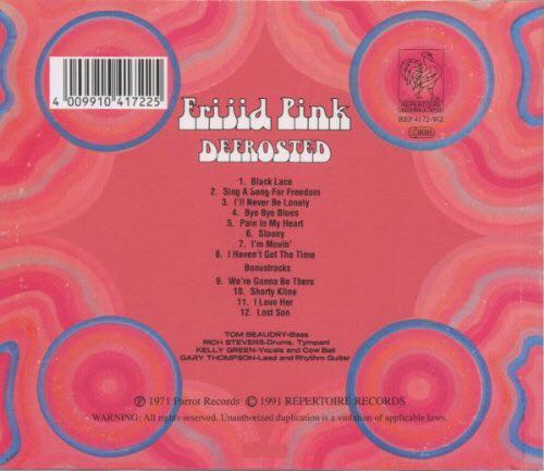 Defrosted - Frijid Pink (CD - 41) music collectible [Barcode 4009910417225] - Main Image 2