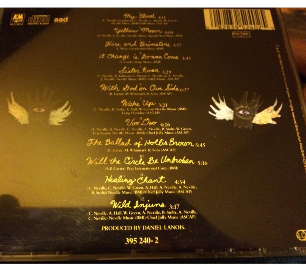 Yellow Moon - Neville Brothers - Neville Brothers, The (CD - 53) music collectible [Barcode 082839524025] - Main Image 2