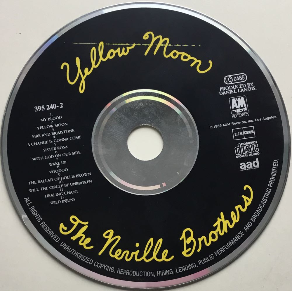 Yellow Moon - Neville Brothers - Neville Brothers, The (CD - 53) music collectible [Barcode 082839524025] - Main Image 4