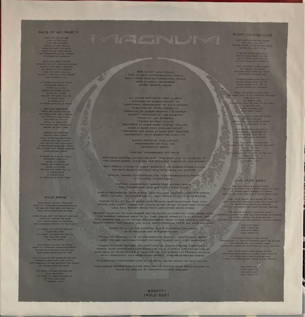 Wings of Heaven - Magnum (12”) music collectible [Barcode 042283527713] - Main Image 4