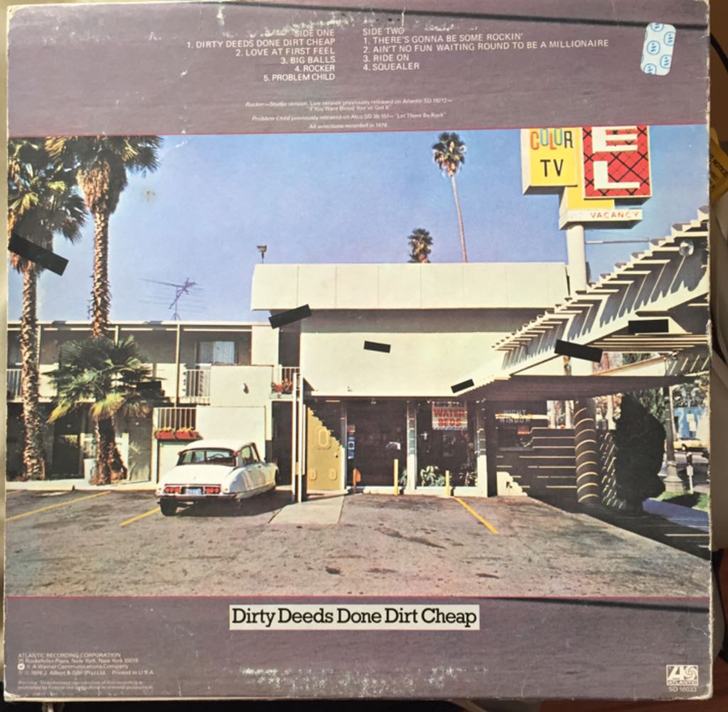 Dirty Deeds Done Dirt Cheap - AC/DC (12”) music collectible - Main Image 2