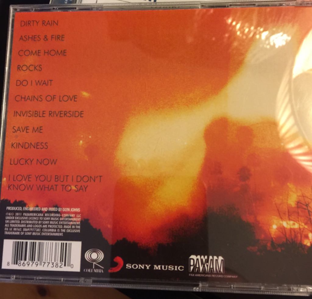 Ashes & Fire - Adams, Ryan (12”) music collectible [Barcode 886979773820] - Main Image 2