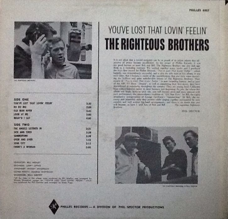 You’ve Lost That Lovin’ Feelin’ - Righteous Brothers, The (12”) music collectible - Main Image 2