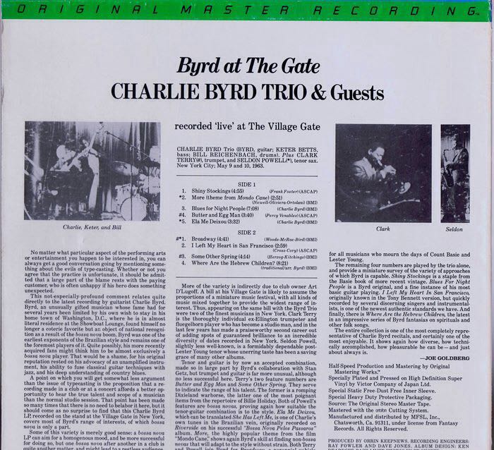 Byrd at the Gate - Charlie Byrd (12” - 40) music collectible - Main Image 2