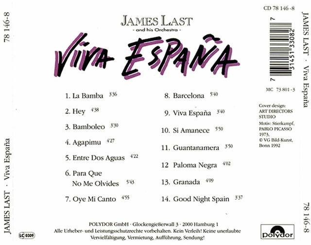 Viva España - Last, James (CD) music collectible - Main Image 2