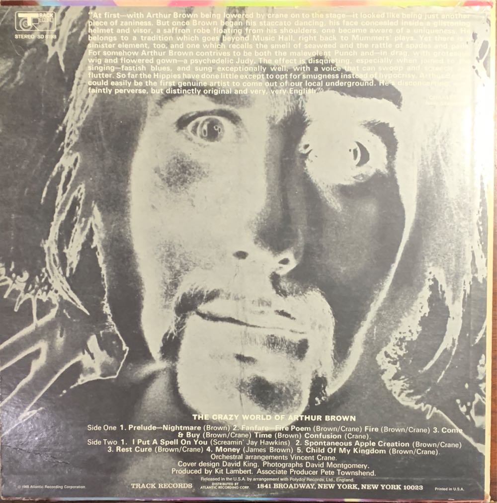 The Crazy World Of Arthur Brown - Brown, Arthur (12” - 39) music collectible - Main Image 4