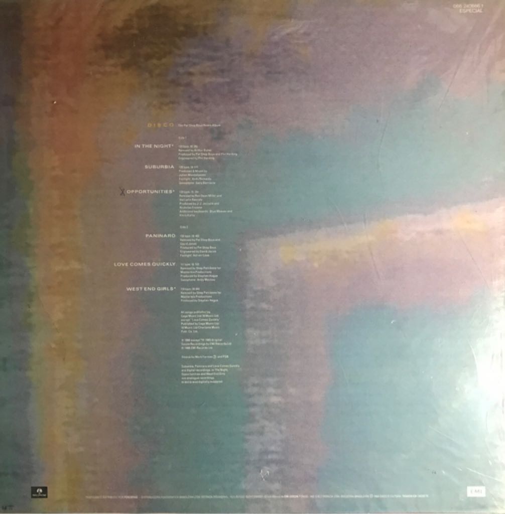 Disco - Pet Shop Boys (12” - 46) music collectible [Barcode 5099924066617] - Main Image 2