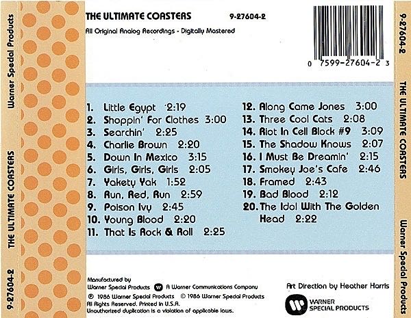 The Ultimate - Coasters, The (CD - 52) music collectible [Barcode 075992760423] - Main Image 2