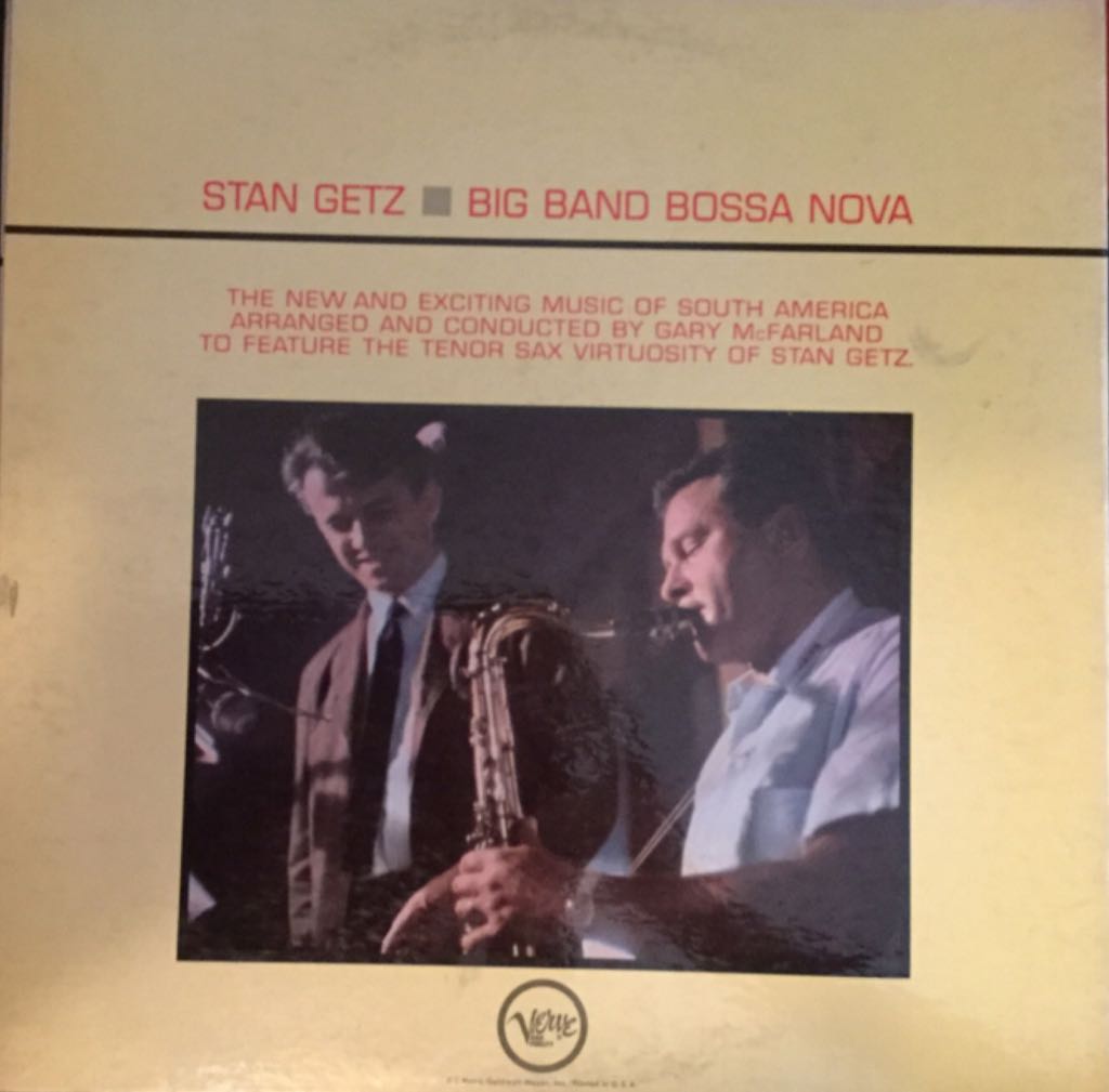 Big Band Bossa Nova - Getz, Stan (12”) music collectible - Main Image 2