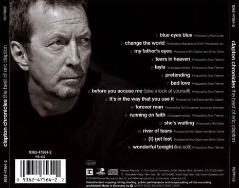 Clapton Chronicles The Best Of Clapton - Clapton, Eric (CD) music collectible [Barcode 093624982357] - Main Image 2