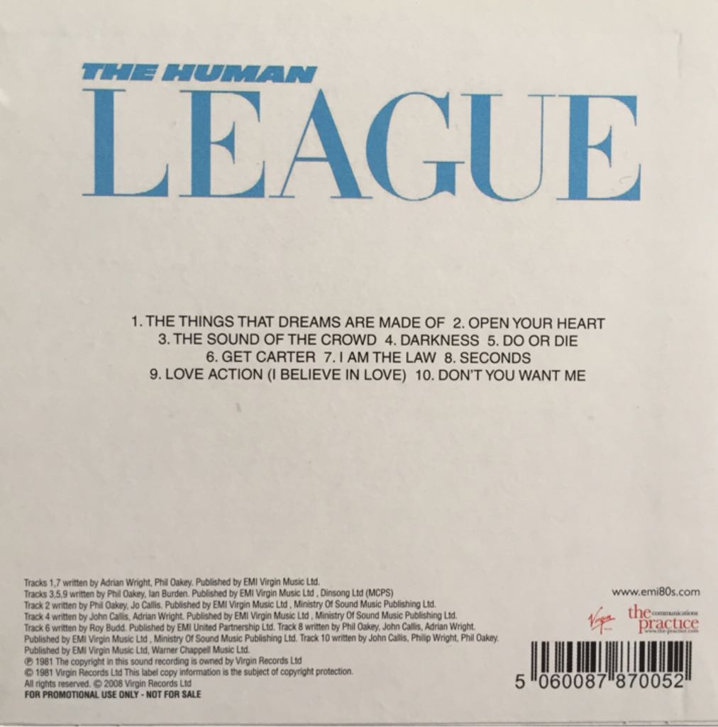 Dare - Human League, The (12”) music collectible - Main Image 2