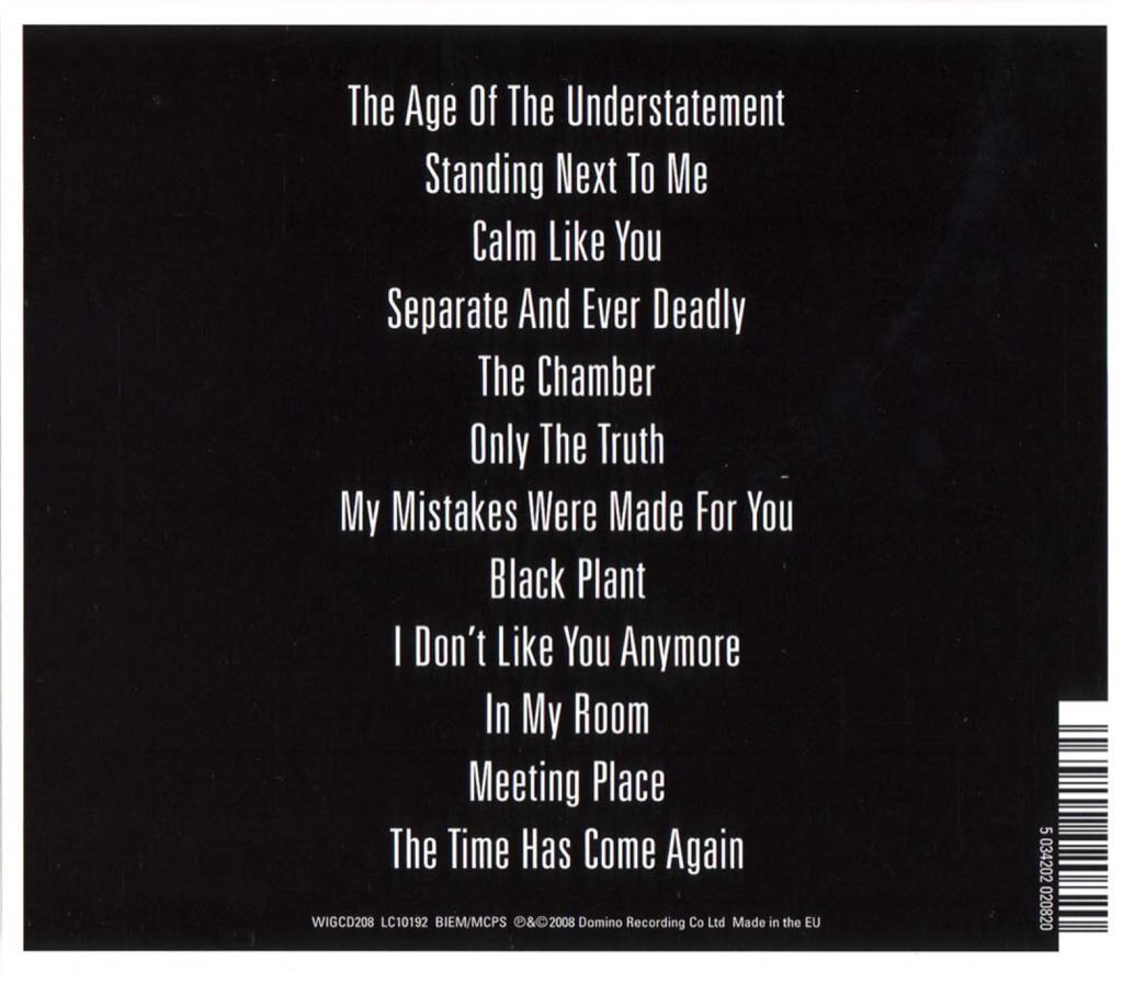 Age Of The Understatement, The - The Last Shadow Puppets (CD) music collectible [Barcode 5903111340292] - Main Image 2