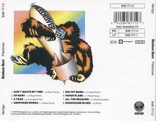 Piledriver - Status Quo (12” - 39:52) music collectible - Main Image 2