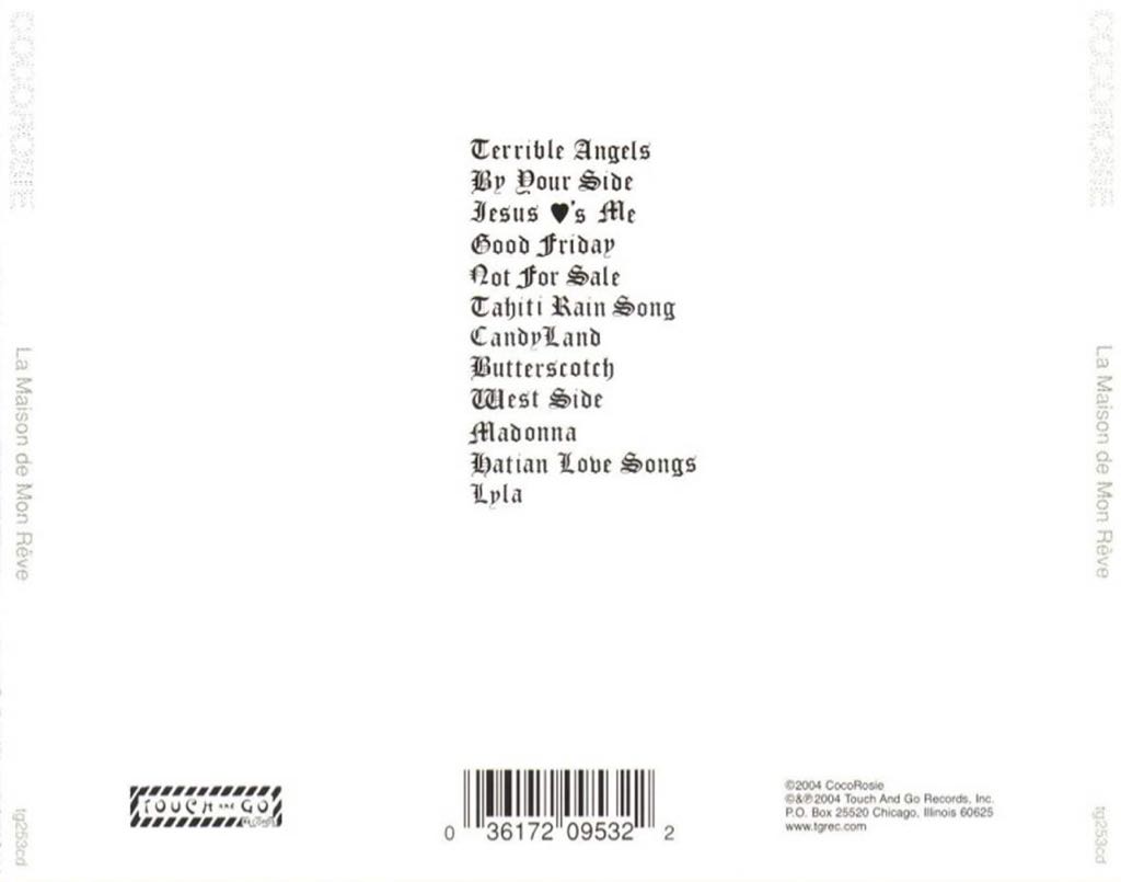 La Maison De Mon Reve - Cocorosie (CD - 40:53) music collectible [Barcode 0036172095322] - Main Image 2