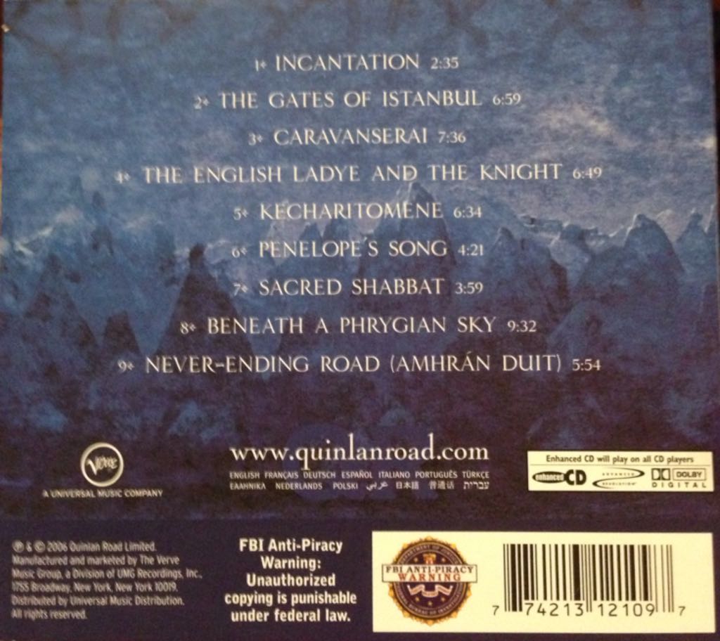 An Ancient Muse - McKennitt, Loreena (CD - 55) music collectible [Barcode 774213121097] - Main Image 2