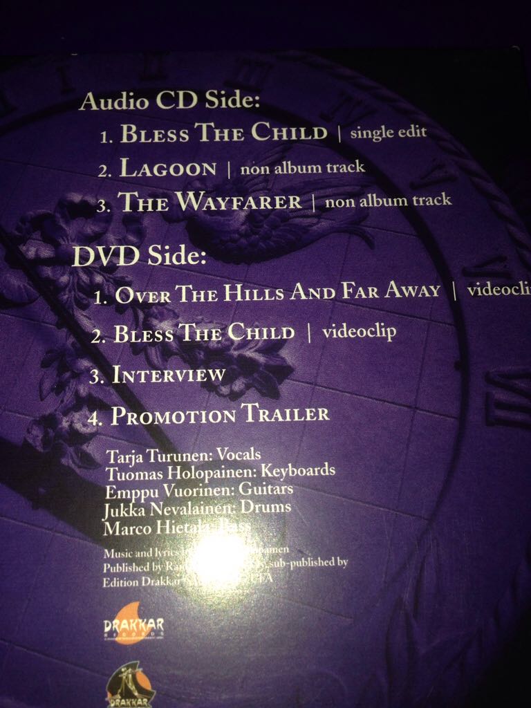 Bless The Child Maxi - Nightwish (CD) music collectible [Barcode 044001919824] - Main Image 2