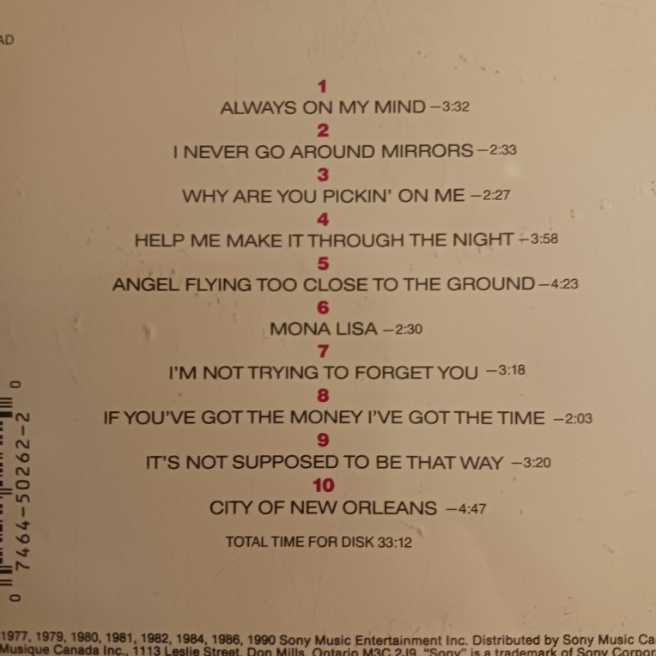 Yours Always - Willie Nelson - Nelson, Willie   ‎ (CD) music collectible [Barcode 079892156249] - Main Image 2