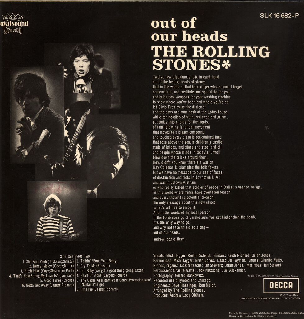 Out Of Our Heads - Rolling Stones, The music collectible - Main Image 2