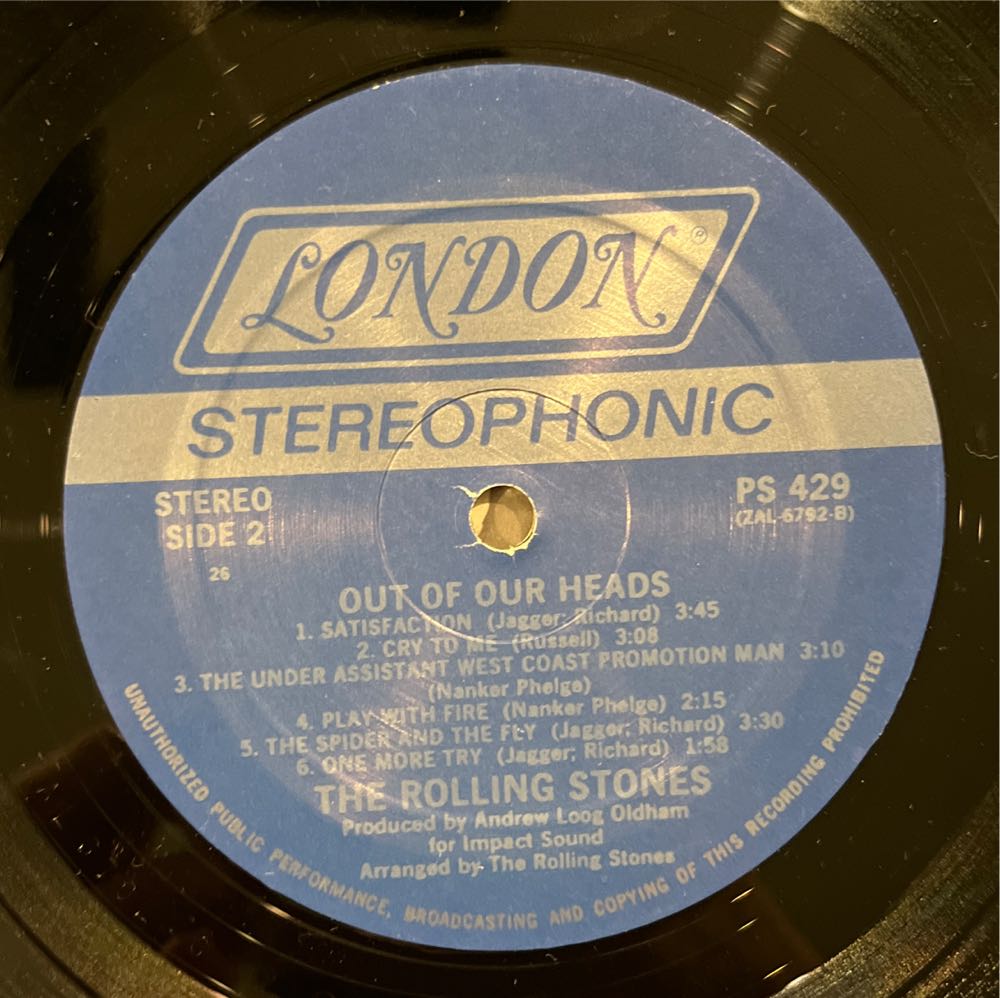 Out Of Our Heads - Rolling Stones (12”) music collectible - Main Image 4