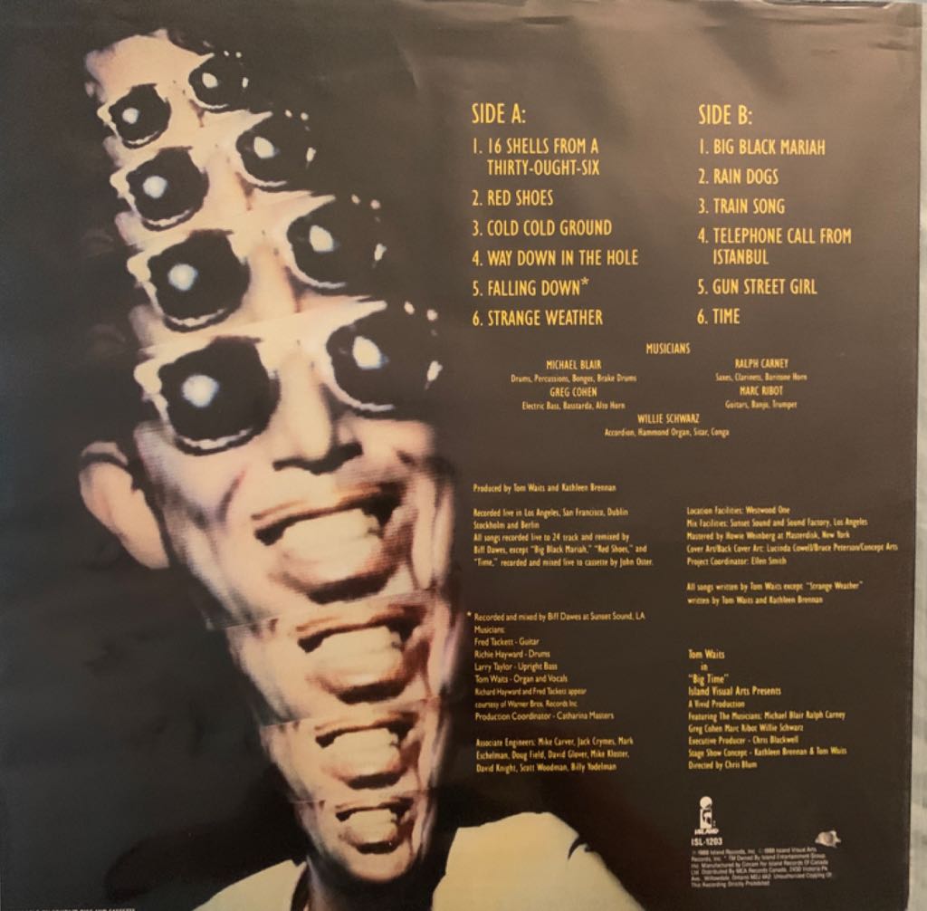 Big Time - Waits, Tom (12”) music collectible - Main Image 2