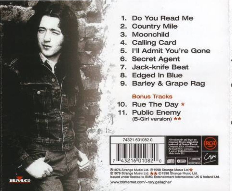 Calling Card - Rory Gallagher music collectible - Main Image 2