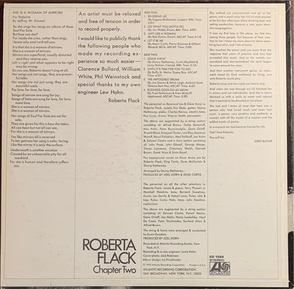 Chapter Two - Roberta Flack (12” - 38) music collectible - Main Image 3
