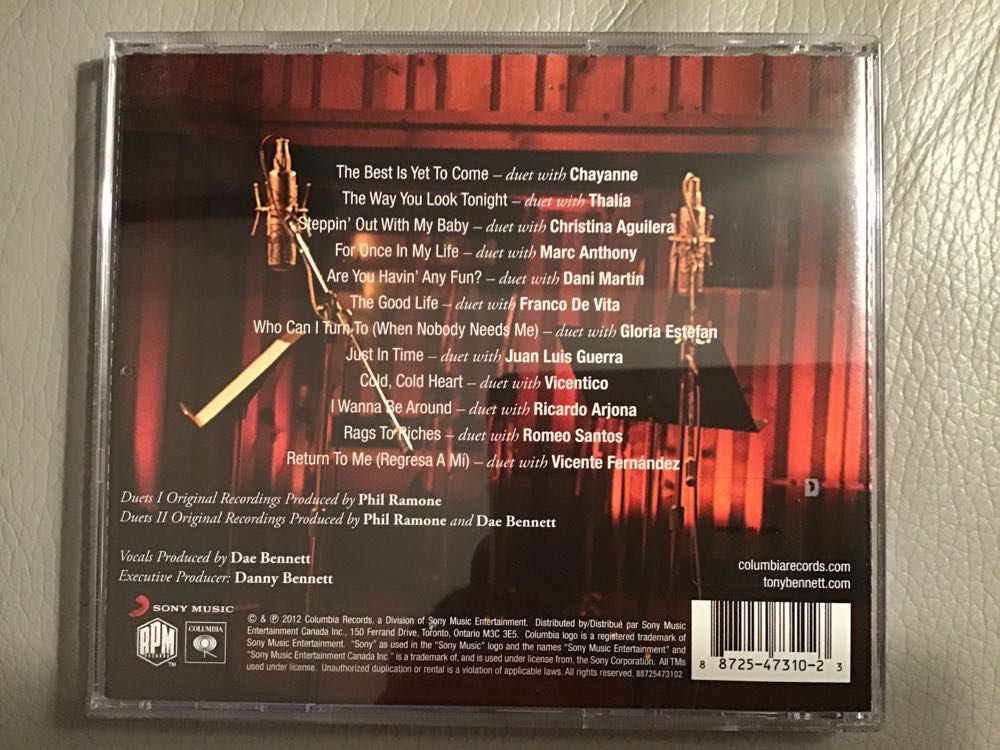 Viva Duets - Tony Bennett (CD) music collectible [Barcode 887254731023] - Main Image 2