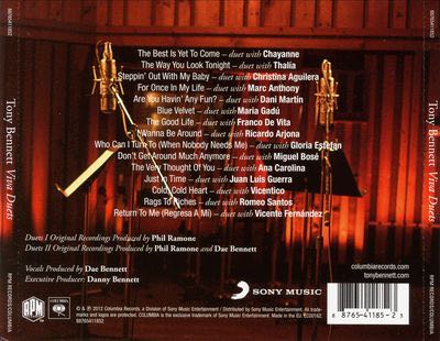 Viva Duets - Tony Bennett (CD) music collectible [Barcode 887254733423] - Main Image 2