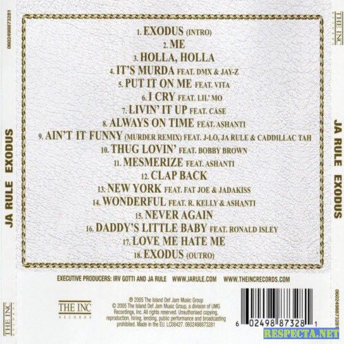 Exodus - Ja Rule (12”) music collectible [Barcode 602498873311] - Main Image 2