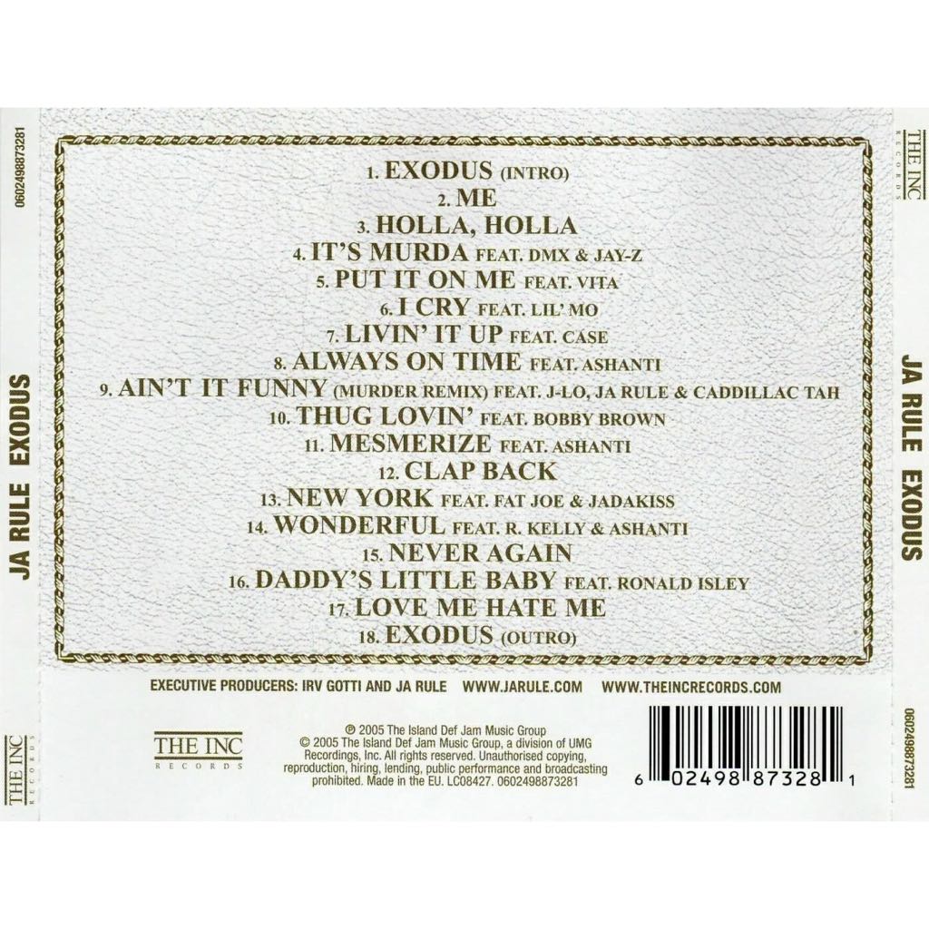 Exodus - Ja Rule (CD - 79) music collectible - Main Image 2