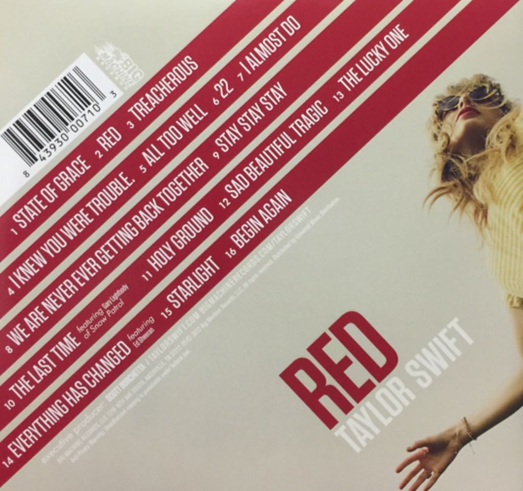 Red - Swift, Taylor (12”) music collectible - Main Image 2