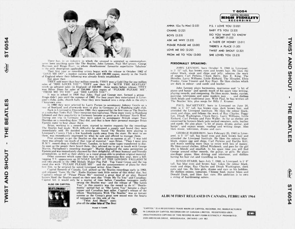 Twist And Shout - Beatles (12”) music collectible - Main Image 2