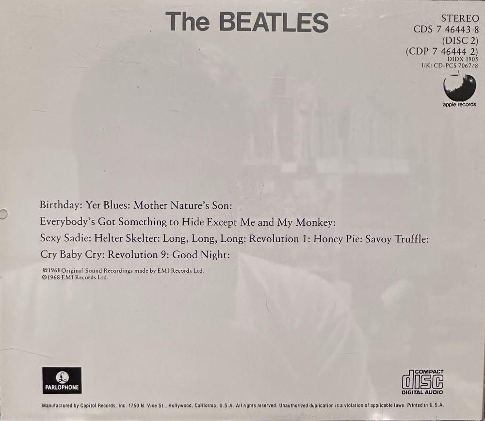 The Beatles - Beatles, The (CD - 94) music collectible [Barcode 5099910417331] - Main Image 4