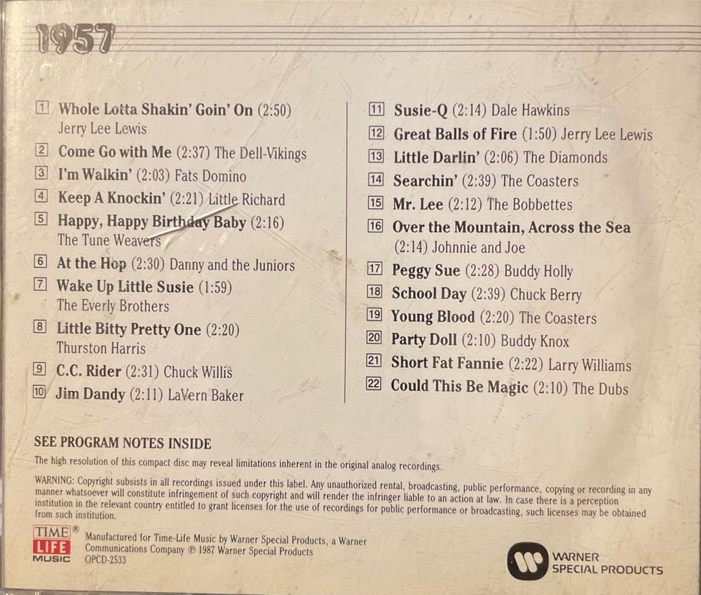 The Rock ‘N’ Roll Era 1957 - Various Artists (12” - 51) music collectible - Main Image 2