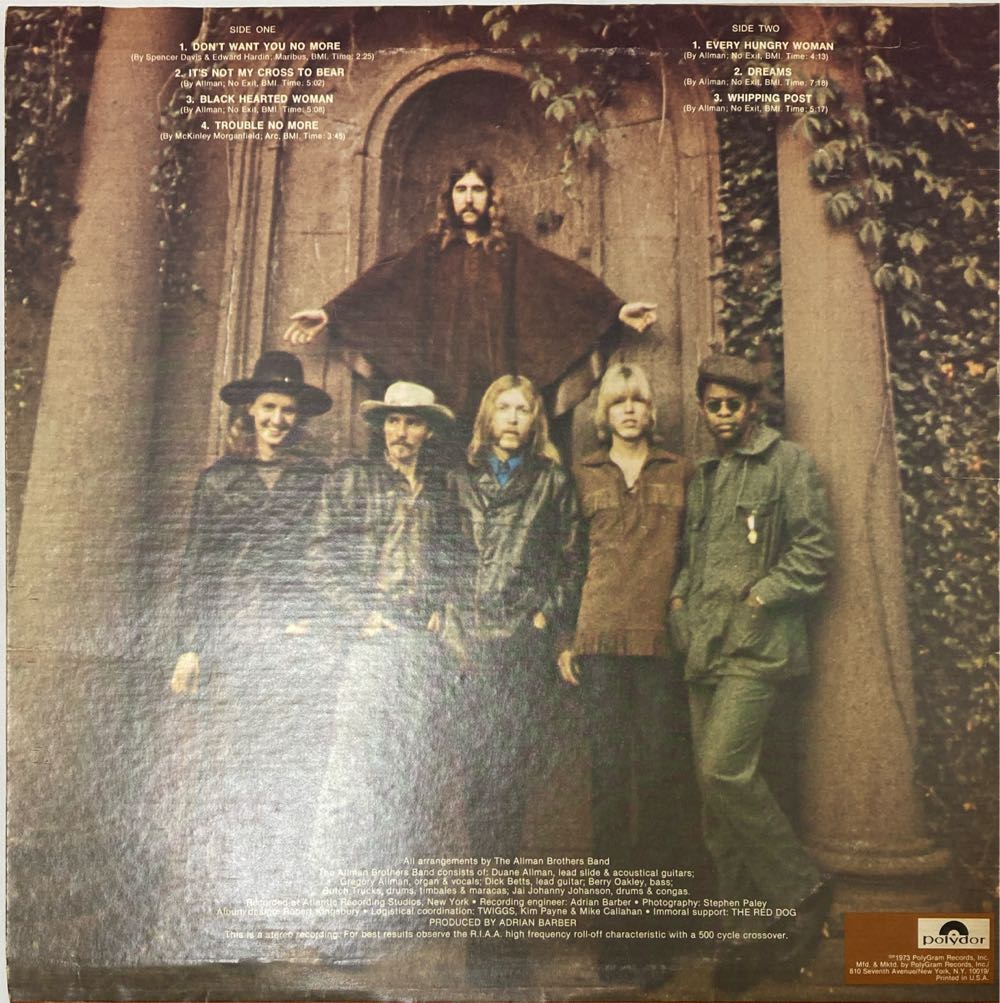 The Allman Brothers Band - Allman Brothers Band (12”) music collectible - Main Image 2