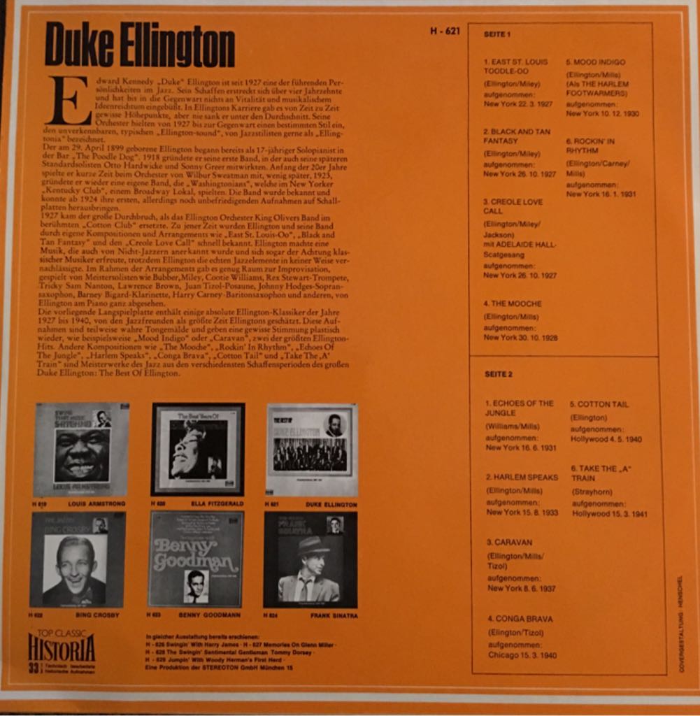 The Best Of Duke Ellington - Duke Ellington (12”) music collectible - Main Image 2