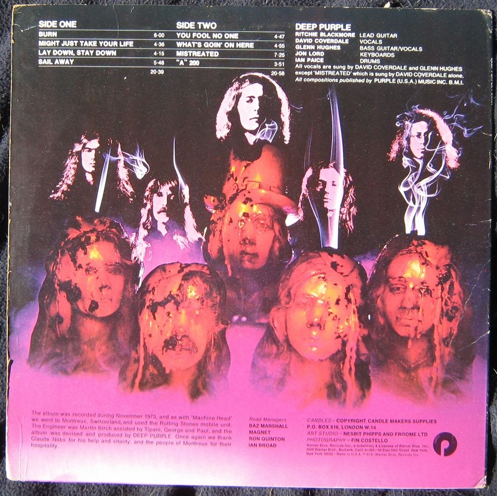 Burn - Deep Purple (12” - 4137) music collectible - Main Image 2