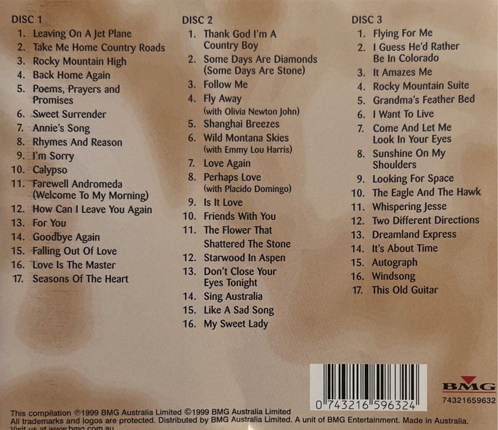 Legendary John Denver - John Denver (CD) music collectible [Barcode 743216596324] - Main Image 3