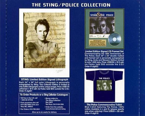Very Best of Sting & the Police, The - Police, The (CD - 75) music collectible [Barcode 731454042826] - Main Image 3