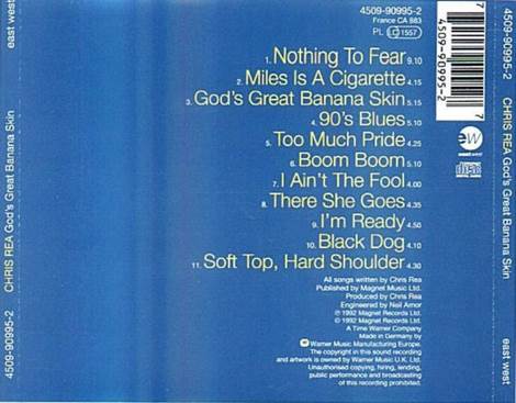 God’s Great Banana Skin - Rea, Chris (CD) music collectible - Main Image 2