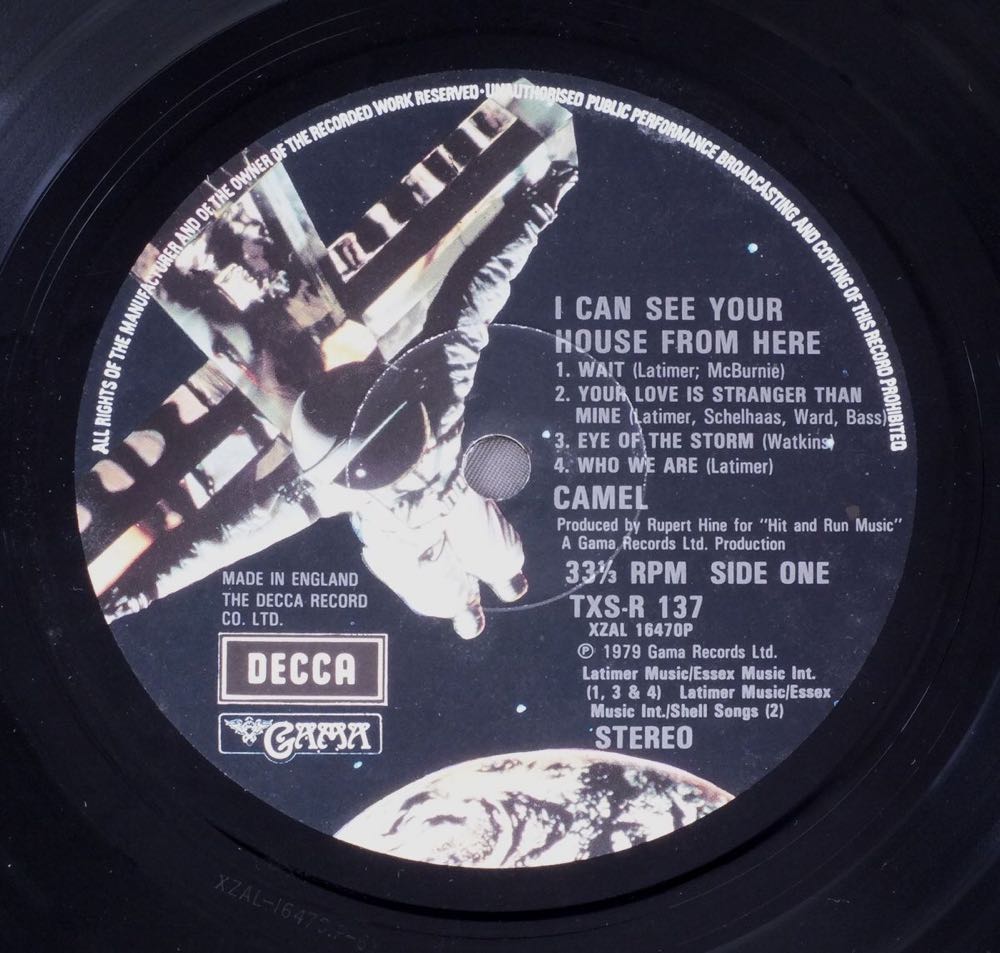 I Can See Your House From Here - Camel (12”) music collectible - Main Image 3