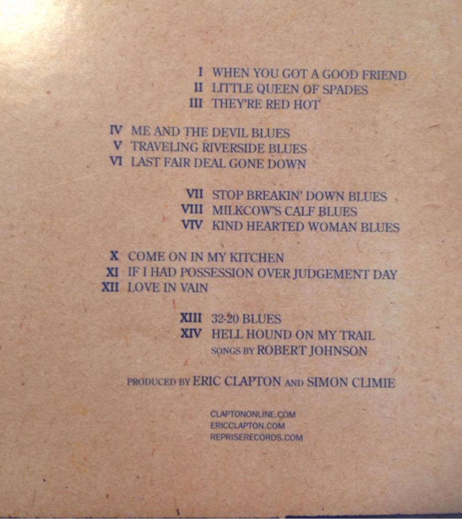 Me And Mr Johnson - Eric Clapton music collectible - Main Image 2