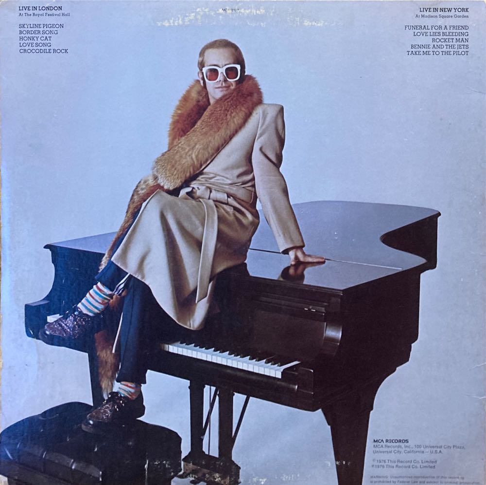 Here And There - Elton John (12” - 54:08) music collectible [Barcode 777499349766] - Main Image 2