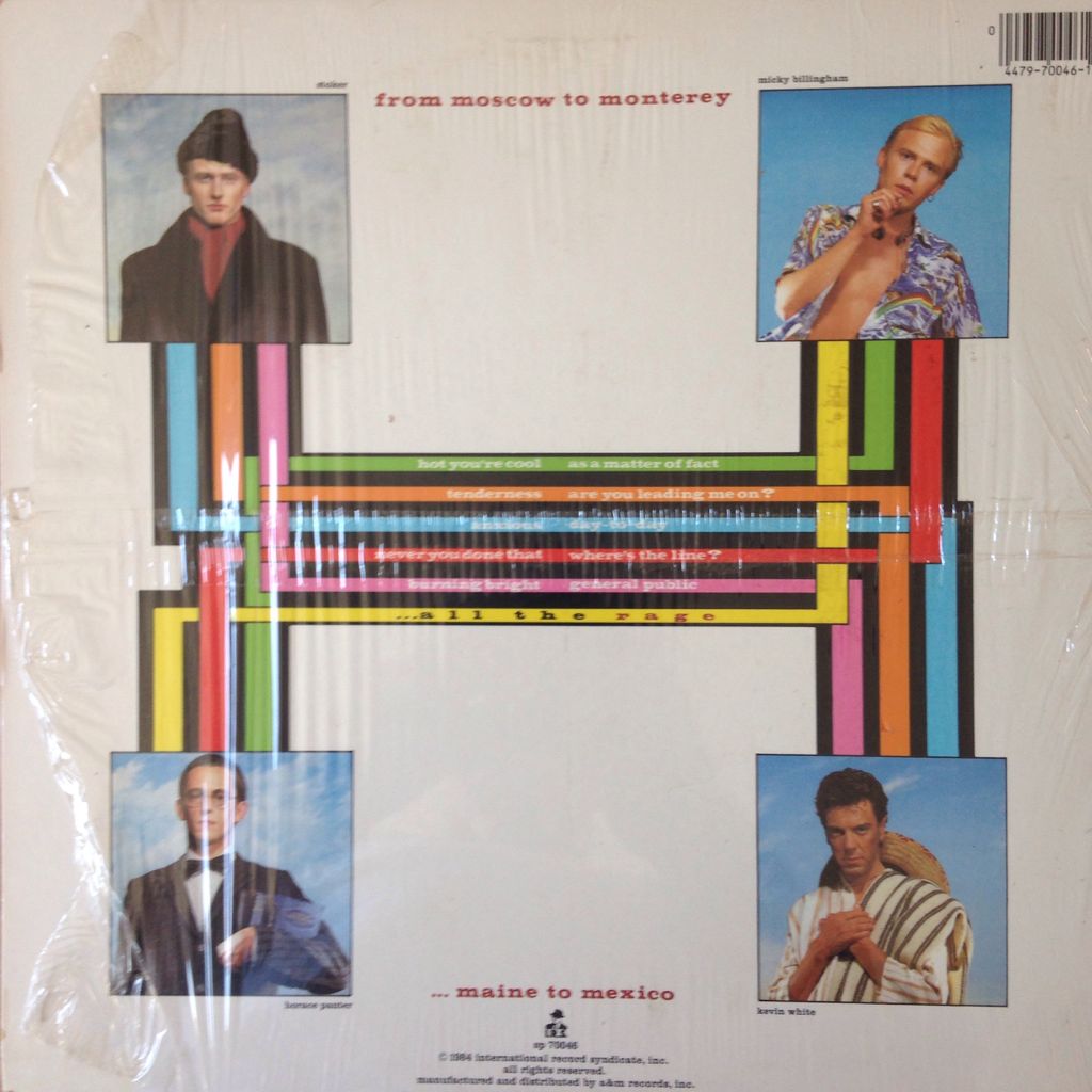 ...All The Rage - General Public (12” - 4048) music collectible - Main Image 2