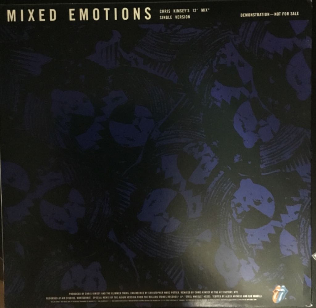 Mixed Emotions - Rolling Stones (12”) music collectible - Main Image 2