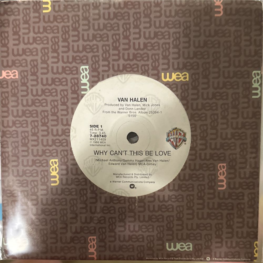 Why Can’t This Be Love - Van Halen (7” - 9) music collectible - Main Image 2