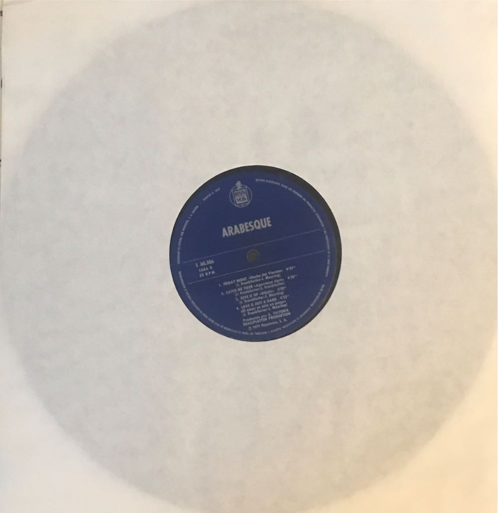 Arabesque - Arabesque (12”) music collectible - Main Image 3